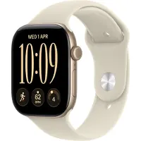 Apple Watch Series 12 - GPS - 42mm - Goud met Zand Sport Band S/M