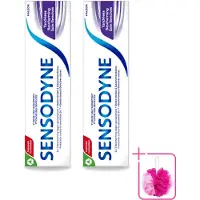 Sensodyne 2 x - Tandpasta - Gum Protection - Tandvleesverzorging - 75 ml - Bulkverpakking - Gevoelige tanden - Douchemop - Tandvleesbescherming