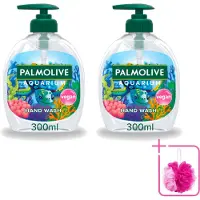 Palmolive 2 x - Aquarium - Handzeep - Natuurlijke Ingrediënten & Vegan - 300 ml - Bulkverpakking - Aquarium handzeep - Douchemop - Natuurlijke handzeep