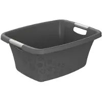Rotho - Wasmand - 25 liter - Bloemen grijs