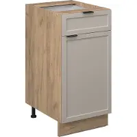 Vicco Keukenonderkast Fame-Line GrijsBeige 40 cm zonder werkblad, Model 50299