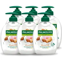 Palmolive 6 x – Handzeep – Amandel Melk – 300 ml - Voordeelverpakking - 6 stuks