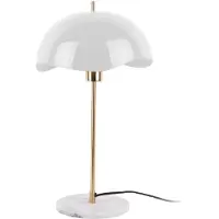 Leitmotiv Tafellamp Waved Dome - Wit - 30x30x56cm - Scandinavisch