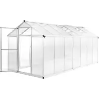 vidaXL Kas, aluminium, 421x190x195 cm, 15,6 m³