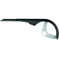 Sks Kettingscherm - Verstelbaar - Slagvast kunststof - 175 mm - Zwart