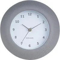 Karlsson Wandklok Tender Rib - Warmgrijs - Ø 25cm