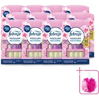 Ambi Pur 12 x - 3Volution - Navulling - Vleugje Bloesem - 20 ml - Bulkverpakking - Geurverspreider - Douchemop - Frisheid