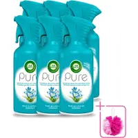 Air Wick 6 x - Luchtverfrisser Spray - Pure Lentedauw - 250ml - Bulkverpakking - Luchtverfrisser - Douchemop - Lentedauw