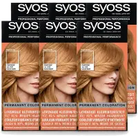 Syoss 6 x - Haarverf Colors Pantone - 9-67 Coral Gold - 1 Haarkleuring - Voordeelverpakking - 6 stuks
