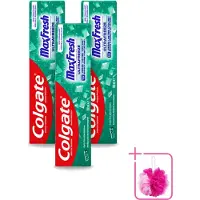 Colgate 3 x - Max Fresh Clean Mint - Tandpasta - 100ml - Bulkverpakking - Tandpasta - Douchemop - Tanden reinigen