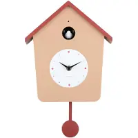 Karlsson - Wandklok Cuckoo Light Bruin