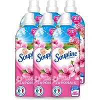 Soupline 6 x – Wasverzachter – Japanse Tuin – 950 ml - Voordeelverpakking - 6 stuks