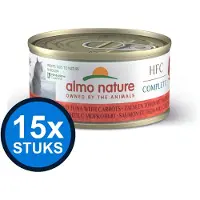 Almo Nature 48x HFC - Kattenvoer Natvoer Blik - Complete - Zalm & Tonijn & Wortel - 70g