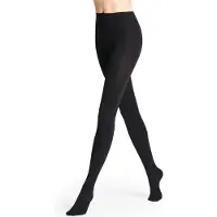Falke Pure Matt eenkleurig materiaal ondoorzichtig 100 DEN panty dames zwart - maat M