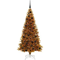 vidaXL Kerstboom met 300 LED met standaard Goud 180 cm PET