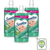 Soupline 3 x - Wasverzachter - Aloë Vera - 56 Wasbeurten - 1.3L - Grootverpakking - Vaatwasstrips - Wasverzachter Aloë Vera - Frisse Geur - Zachte Kleding - 14 Dagen Frisheid - Natuurlijke Geur