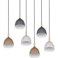 TRIO Hanglamp Jerano, dimbaar, multicolor, Woon-/ Eetkamer, metaal, Modern, hanglamp