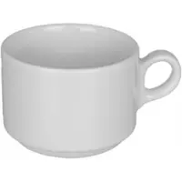 Lubiana Wersal Porseleinen Kopje Wit 220ml - Elegant en Functioneel