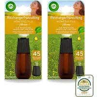 Air Wick 2 x Essential Mist - Navulling - Happiness - Ananas & Wilde Munt - 20ml - Wasstrips - Navulling - Geurverspreider - Aromatherapie - Ananas - Wilde Munt