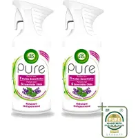 Air Wick 2 x Pure - Luchtverfrisser Spray - Essentiële Oliën - Lavendel - 250ml - Wasstrips - Luchtverfrisser - Lavendel - Essentiële Oliën - Ontspanning - Sfeer