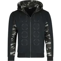 Sabaton Vest met capuchon - EMP Signature Collection - M tot 3XL - voor Mannen - zwart-camouflage - Maat XL