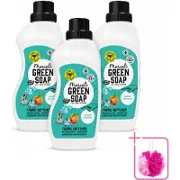 Marcel's Green Soap 3 x - Wasverzachter - Perzik & Jasmijn - Zachte frisheid - 30 Wasbeurten - 750 ml - Bulkverpakking - Wasverzachter - Douchemop - Wasmiddel