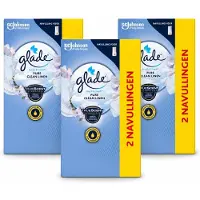 Glade 3 x - Touch & Fresh Navulling - Pure Clean Linen - 2 × 10 ml - Voordeelverpakking - 3 stuks