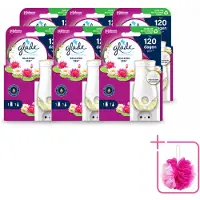 Glade 6 x - Houder Elektrische Olie - Relaxing Zen - Bulkverpakking - Relaxatie - Douchemop - Ontspanning