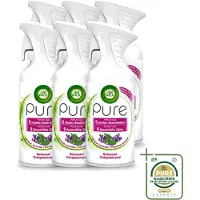 Air Wick 6 x Pure - Luchtverfrisser Spray - Essentiële Oliën - Lavendel - 250ml - Wasstrips - Luchtverfrisser - Lavendel - Essentiële Oliën - Ontspanning - Sfeer