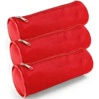 Waytex set met 3 ronde etuis, schoolbenodigdheden, lengte 21 cm, diameter 7,5 cm