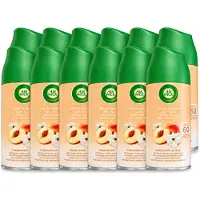 Air Wick 12 x - Luchtverfrisser Navulling - Witte Perzik - Automatische Spray - 250 ml - Voordeelverpakking - 12 stuks