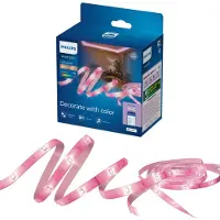 Philips - LED strip - Lengte: 5m - RGB - Gekleurd en instelbaar wit licht - Muzieksynchronisatie - Werkt met de WiZ app - Wifi