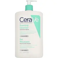 CeraVe Schuimende Reinigingsgel - voor normale tot vette huid - geschikt voor gevoelige huid - voor gezicht & lichaam - 1000ml