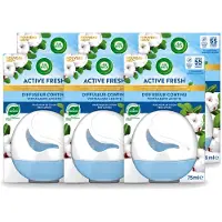 Air Wick 6 x – Luchtverfrisser – Deco Sphere Katoen – 75 ml - Voordeelverpakking - 6 stuks