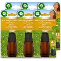 Air Wick 6 x Essential Mist - Navulling - Happiness - Ananas & Wilde Munt - 20ml - Voordeelverpakking - 6 stuks