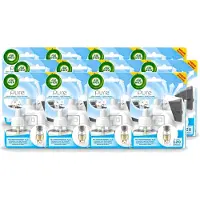 Air Wick 12 x Elektrische Geurverspreider - Starterkit - Pure Zachtheid van Katoen - 19ml - Voordeelverpakking - 12 stuks