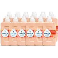 Seepje 12 x - Wasverzachter - Verzorgt en Verfrist - Sandelhout en Perzik - 30 Wasbeurten - 750 ml - Voordeelverpakking - 12 stuks