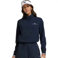 Wilson Davenport Half Zip Sweatshirt Blauw M Vrouw