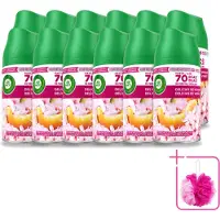 Air Wick 12 x - Luchtverfrisser Navulling - Zalige Zomer - Automatische Spray - 250 ml - Bulkverpakking - Zomerse geur - Douchemop - Geurverspreider