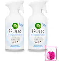 Air Wick 2 x - Spray - Zachtheid Van Katoen - Luchtverfrisser - 250 ml - Bulkverpakking - Luchtverfrisser - Douchemop - Katoengeur