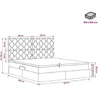 vidaXL Opslag bed met matras met hoofdeinde Roze 160 x 200 cm Fluweel