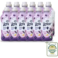 Lenor 12 x – Wasverzachter – Lavender & Kamille – 56 Wasbeurten – 1176 ml - Wasstrips - Wasverzachter - Lavendel - Kamille - Wasgeur - Wasverzachting