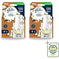 Glade 2 x - Houder Elektrische Olie - Sensual Sandelhout Jasmijn - Wasstrips - Geurhouders - Luchtverfrisser - Elektrische Geurhouder - Geur In Huis - Geur In Woonkamer