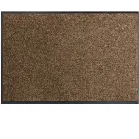 ANRO Deurmat Amigo Bruin 60x40cm – Schoonloopmat Antislip Wasbaar Voordeur Hal Binnen