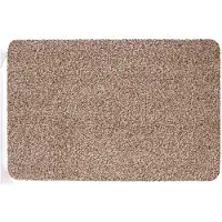 Buemag Anti slip deurmat/schoonloopmat pvc beige 60 x 40 cm voor binnen - Droogloopmatten - Extra absorberend
