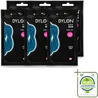 Dylon 6 x – Textielverf Handwas – Navy Blue – 50 g - Grootverpakking - Vaatwasstrips - Navy Blue - Marineblauw - Textielverf - Handwas - Kleurstof