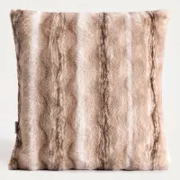 Homla PERTH Sierkussenhoes Imitatiebont Beige 45x45 cm