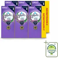 Glade 6 x - Touch & Fresh Navulling - Tranquil Lavender & Aloë - 2 × 10 ml - Grootverpakking - Vaatwasstrips - Geur - Ontspanning - Frisse Geur - Natuurlijke Geur - Kalme Geur