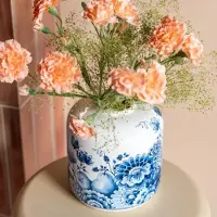 Heinen Delfts Blauw - Vaas Fruit - Cabinet des Fleurs - Keramiek - 17 cm