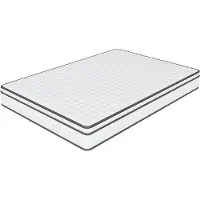 Rosahqnda Matras 90 x 200 cm met pocketvering, H2 medium hardheid, massieve vering, wit (hoogte 25 cm)